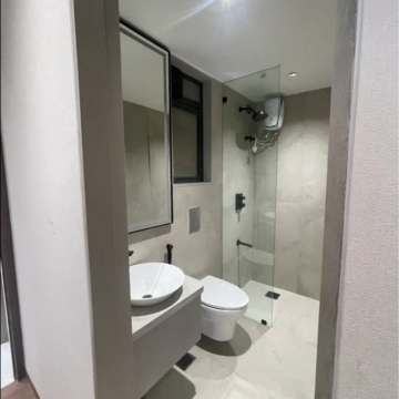 Bathroom in 2 BHK Apartment at Elite CHS Bandra, Gandhi Nagar – for Sale