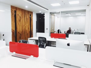 Team Area in  Office Space at Lodha Supremus, Wagle Industrial Estate – for Rent