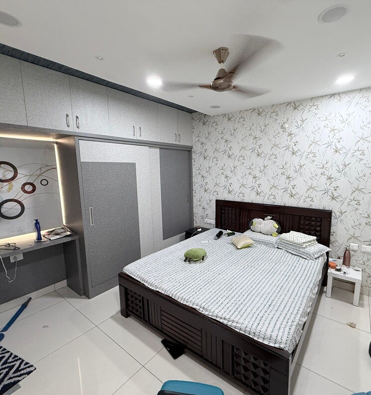 Master Bedroom, my-home-krishe 2 Bedroom 1050 Sq.Ft. Apartment In Financial District Hyderabad 9307361