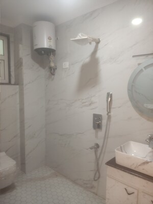 Bathroom in 4 BHK Builder Floor at Chattarpur – for Sale