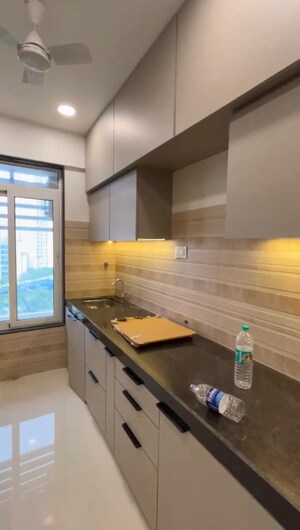 Kitchen in 1.5 BHK Apartment at Sheth Avante, Kanjurmarg West – for Rent