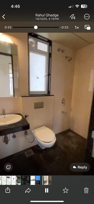 Bathroom in 1.5 BHK Apartment at Sheth Avante, Kanjurmarg West – for Rent