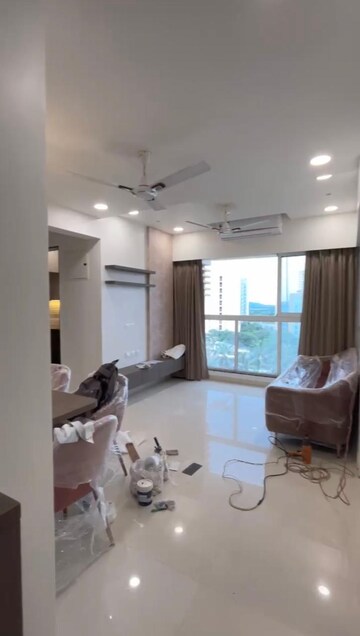 Living Room in 1.5 BHK Apartment at Sheth Avante, Kanjurmarg West – for Rent