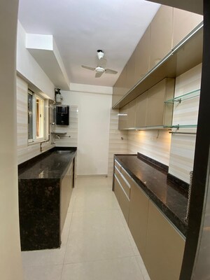 Kitchen in 3 BHK Apartment at Gurukrupa Marina Enclave, Malad West – for Rent