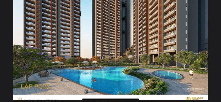 Swimming Pool, signature-global-cloverdale 3 Bedroom 2095 Sq.Ft. Apartment In Sector 71 Gurgaon 9307464