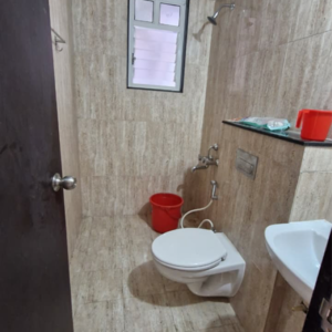 Bathroom in 2 BHK Apartment at Kolte Patil R10, Marunji – for Rent