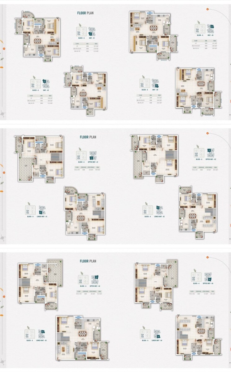 Floor Plan, bariatu 3 Bedroom 2104 Sq.Ft. Apartment In Bariatu Ranchi 9307474