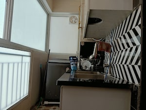 Kitchen in 3 BHK Apartment at Landcraft Golflinks Plaza, Pandav Nagar – for Sale