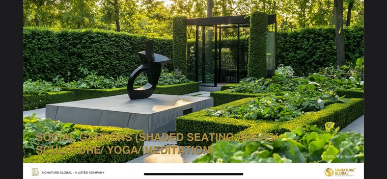 Garden, signature-global-cloverdale 4 Bedroom 3480 Sq.Ft. Apartment In Sector 71 Gurgaon 9307608