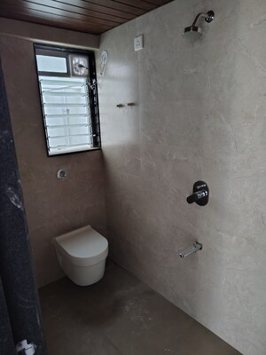 Bathroom in 3 BHK Apartment at Nextera Ketan CHS, Tembhi Naka – for Rent