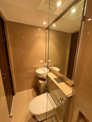 Bathroom in 1 BHK Apartment at Hiranandani Highland, Powai – for Rent
