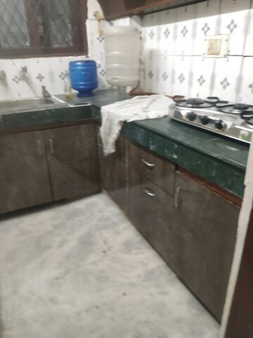 Kitchen in 2 BHK Builder Floor at Savitri Nagar – for Rent