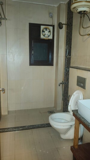 Bathroom in 3 BHK Builder Floor at Chittaranjan Park – for Rent