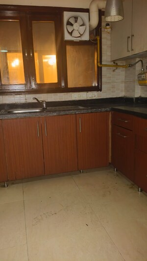 Kitchen in 3 BHK Builder Floor at Chittaranjan Park – for Rent