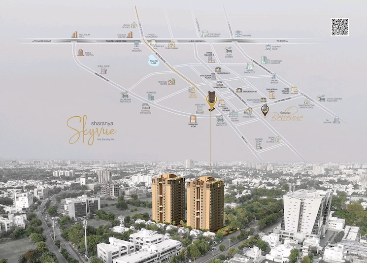 Map Location, thaltej shilaj road 3 Bedroom 3500 Sq.Ft. Builder Floor In Thaltej Shilaj Road Ahmedabad 9307855