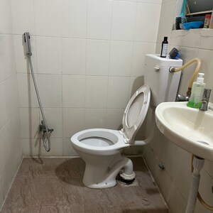 Bathroom in 2 BHK Apartment at Kumar Samruddhi Society, Bhim Nagar – for Rent