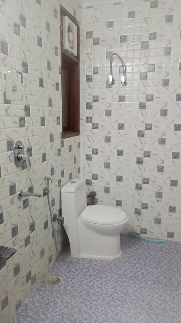 Bathroom in 1 RK Builder Floor at Chattarpur – for Rent