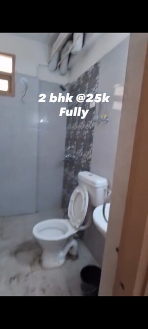 Bathroom in 2 BHK Apartment at Pareena Om Apartments, Sector 112 – for Rent