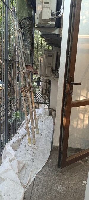 Balcony in 3 BHK Apartment at Vasant Kunj – for Rent