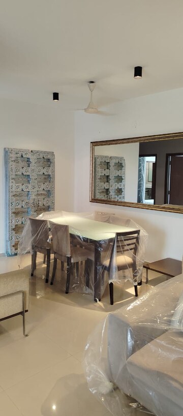 Living Room in 2 BHK Apartment at Transcon Triumph Tower, Andheri West – for Rent