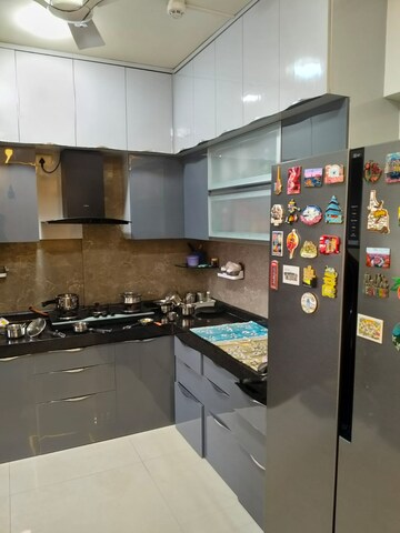 Kitchen in 3 BHK Apartment at Dhanvantari Terrace CHS, Erandwane – for Rent