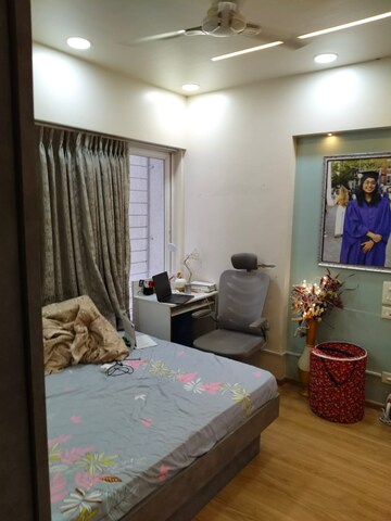 Bedroom in 3 BHK Apartment at Dhanvantari Terrace CHS, Erandwane – for Rent