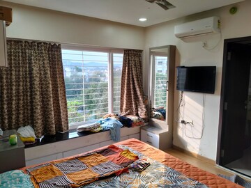 Bedroom in 3 BHK Apartment at Dhanvantari Terrace CHS, Erandwane – for Rent