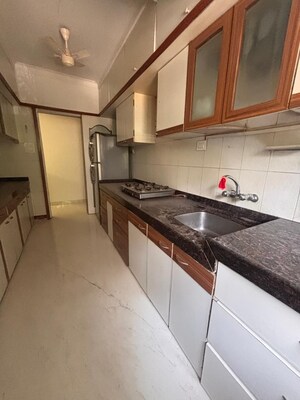 Kitchen in 3 BHK Apartment at PR Hira, Khar West – for Rent