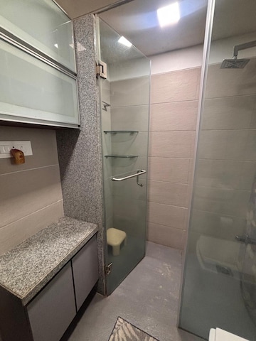 Bathroom in 3 BHK Apartment at PR Hira, Khar West – for Rent