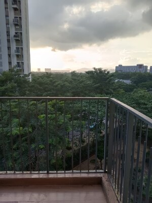 Balcony in 1.5 BHK Apartment at Lodha Palava City Lakeshore Greens, Dombivli East – for Rent