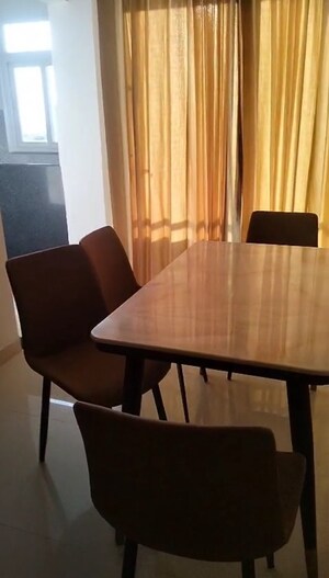 Dining area in 3 BHK Apartment at Anukampa Sky Lounges, Mansarovar – for Rent