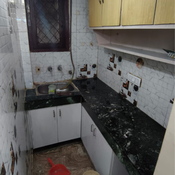 Kitchen in 1 BHK Builder Floor at Malviya Nagar – for Rent