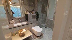 Bathroom in 3 BHK Apartment at Embassy One Thane, Panch Pakhadi – for Sale