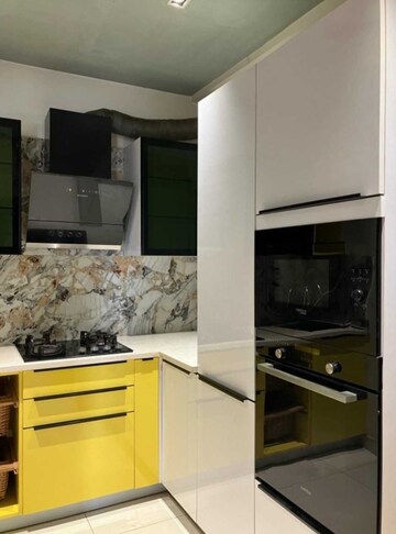 Kitchen in 3 BHK Apartment at Rajapushpa Regalia, Kokapet – for Rent