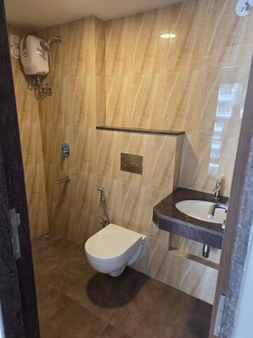 Bathroom in 1 BHK Apartment at Lodha Amara Tower 42 and 43, Kolshet Road – for Rent
