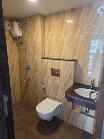 Bathroom in 1 BHK Apartment at Lodha Amara Tower 42 and 43, Kolshet Road – for Rent