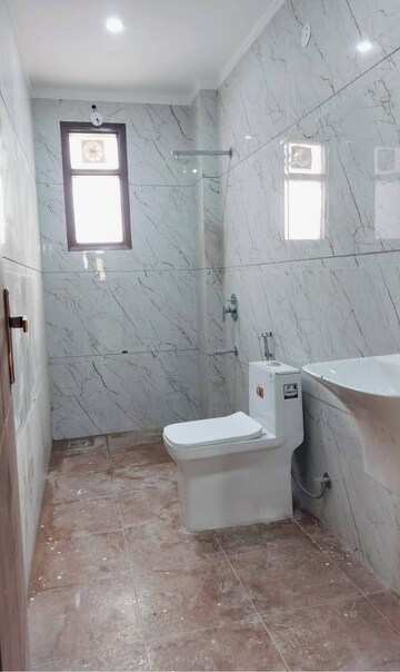 Bathroom in 3 BHK Builder Floor at Chattarpur – for Rent