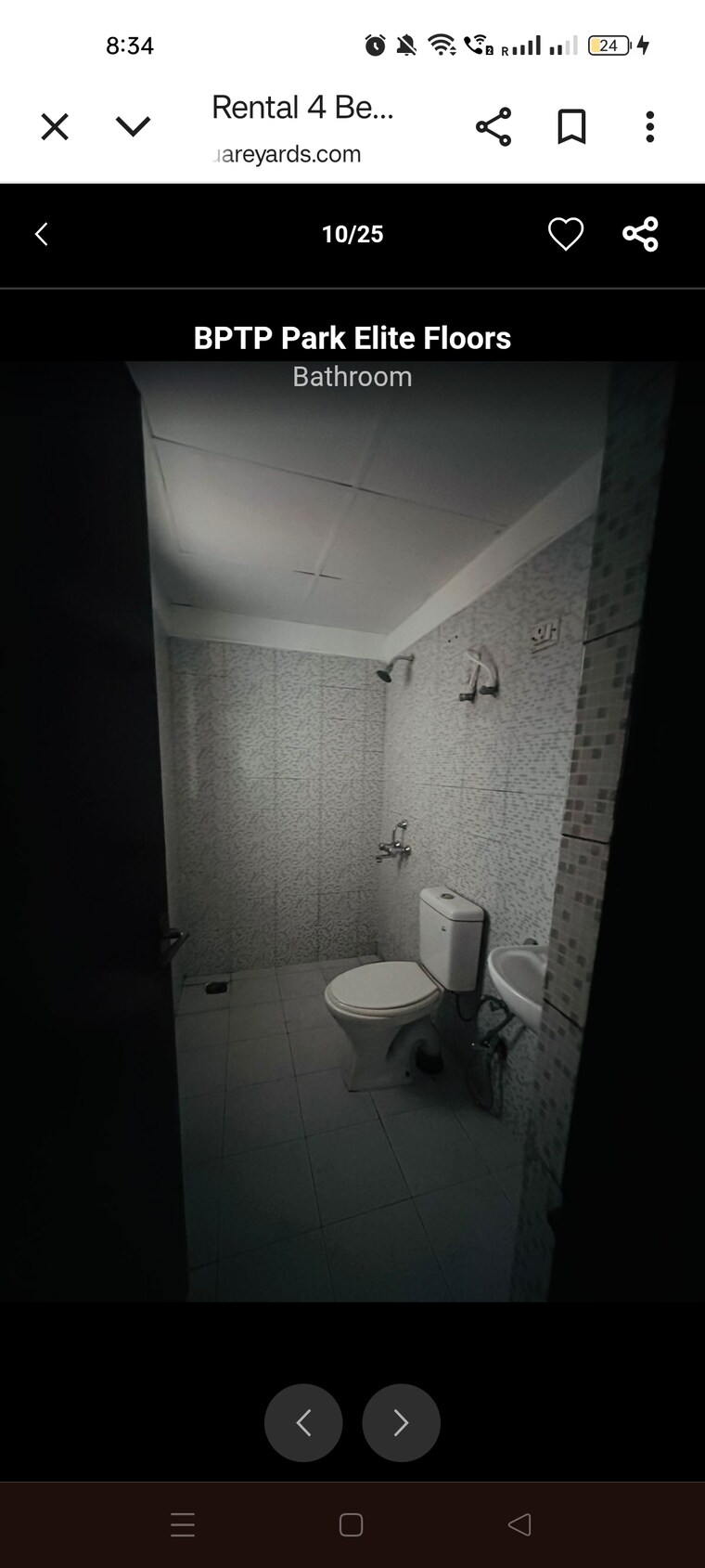 Bathroom, bptp-park-elite-floors 3 Bedroom 2500 Sq.Yd. Builder Floor In Sector 85 Faridabad 9308374