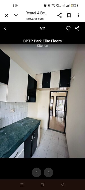 Kitchen in 3 BHK Builder Floor at BPTP Park Elite Floors, Sector 85 – for Rent