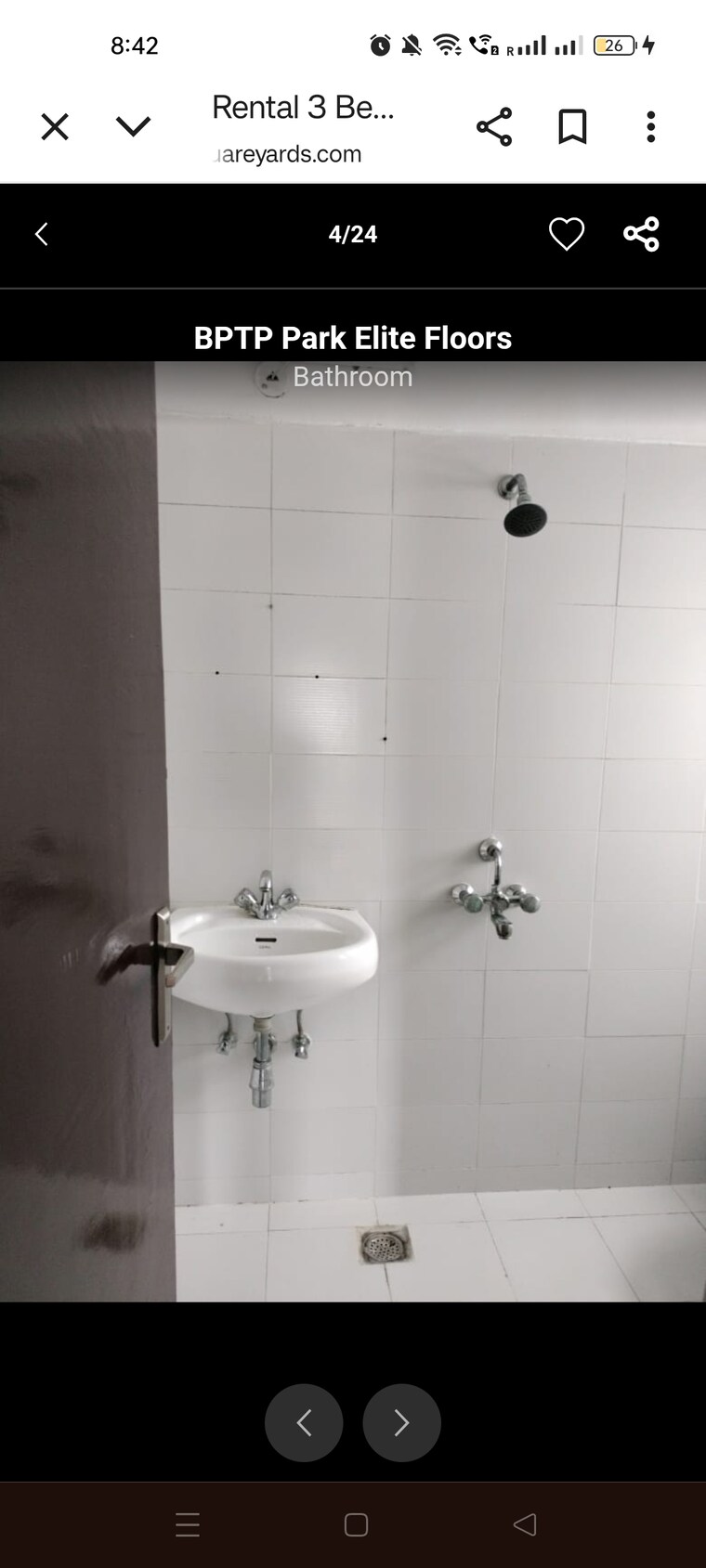 Bathroom, bptp-park-elite-floors-sector-88 3 Bedroom 250 Sq.Yd. Builder Floor In Sector 88 Faridabad 9308381