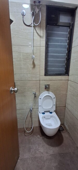 Bathroom in 1 BHK Apartment at Chandak 34 Park Estate, Goregaon West – for Rent