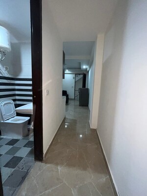 Bathroom in 1 BHK Builder Floor at Saket – for Rent