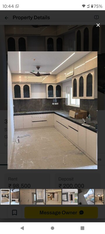 Kitchen in 3 BHK Apartment at Prestige Beverly Hills, Kokapet – for Rent