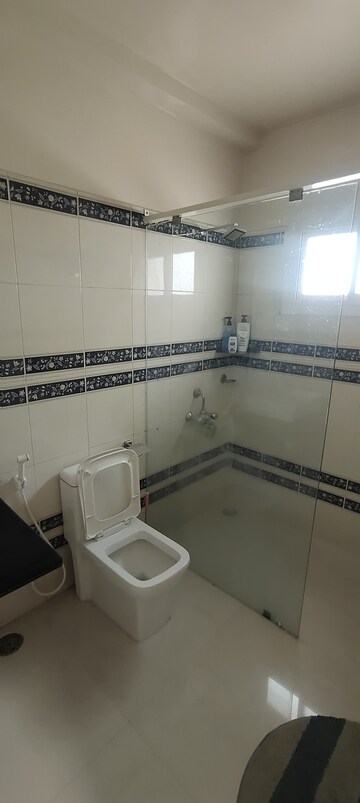 Bathroom in 3 BHK Apartment at Banjara Hills – for Rent