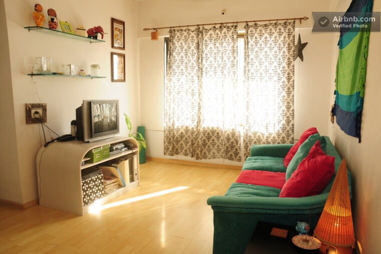 Living Room, ajmera-odyessey-apartment 1 Bedroom 425 Sq.Ft. Apartment In Bhakti Park Mumbai 9308534