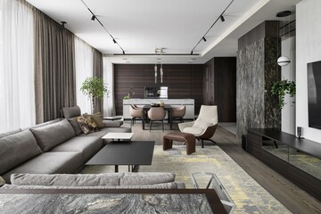 Living Room in 2 BHK Apartment at Tata La Vida, Sector 113 – for Sale