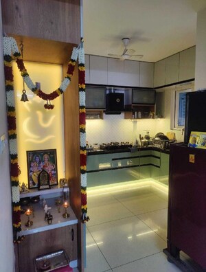 Kitchen in 2 BHK Apartment at Aparna Sarovar Zenith, Nallagandla – for Rent