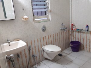 Bathroom in 2 BHK Apartment at Samarthshree Riverine Greens, Pashan – for Rent
