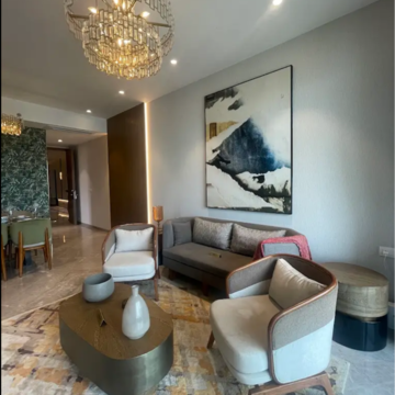 Living Room in 3 BHK Apartment at Mahalaxmi Arch, Mahalaxmi Racecourse – for Sale