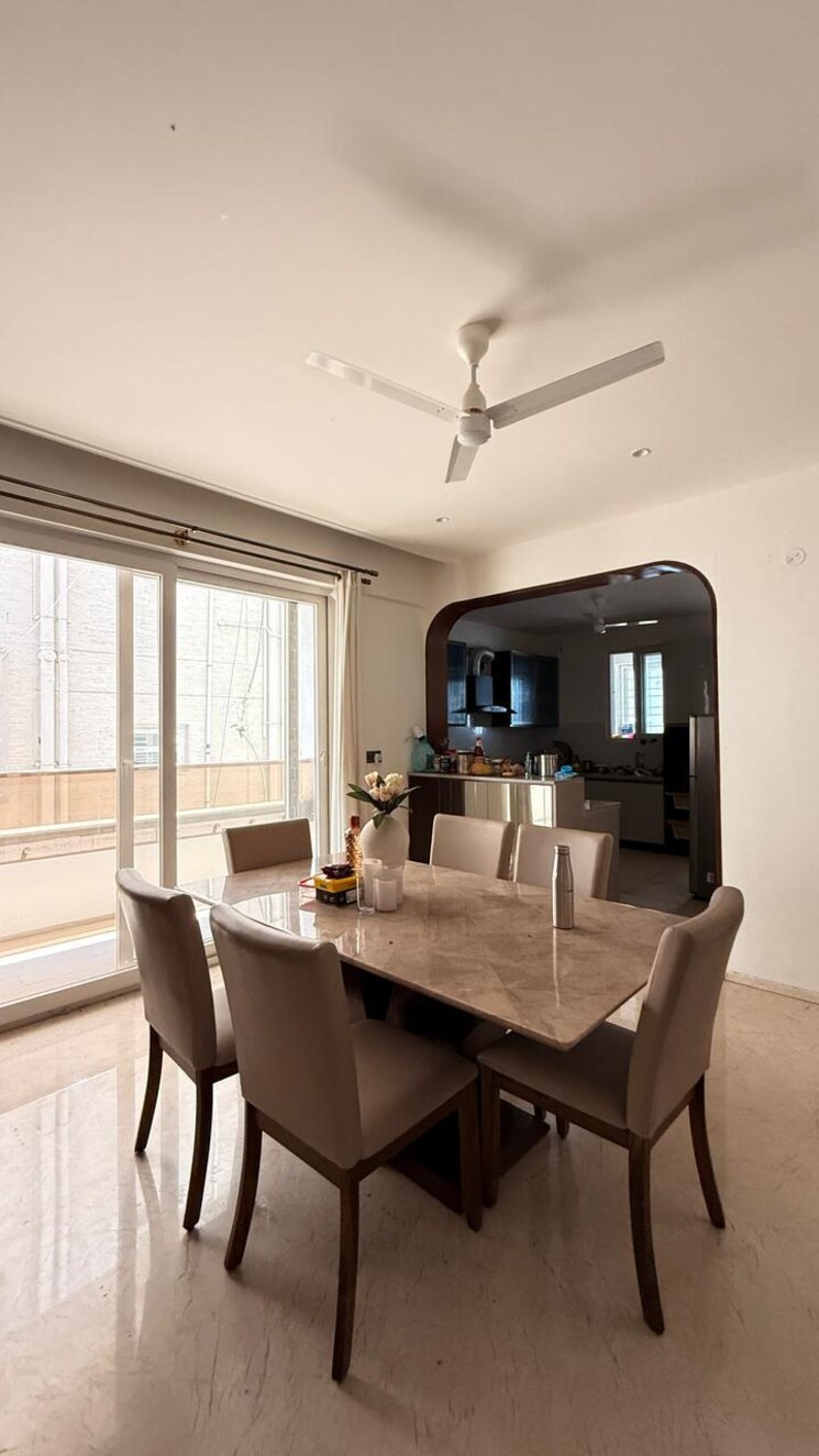 Dining area, soni-novel 3 Bedroom 1900 Sq.Ft. Apartment In Richmond Town Bangalore 9308944